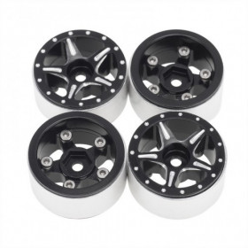 AXIAL SCX24 CNC ALUMINUM STARFISH-PRO BEADLOCK WHEELS BLACK (4PCS) AXIAL SCX24 CNC ALUMINUM STARFISH-PRO BEADLOCK WHEELS BLACK (4PCS)