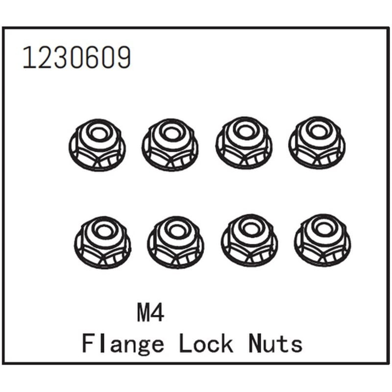 Flange Lock Nut M4 (8)
