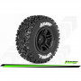 SC-UPHILL - 1-10 Short Course Tire Set - Mounted - Soft - Black Wheels