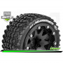 MFT - ST-HUMMER - 1-10 Monster Truck Tire Set - Mounted - Sport - Black 2.8 Bead-Lock Wheels - 1/2-Offset - Hex 12mm