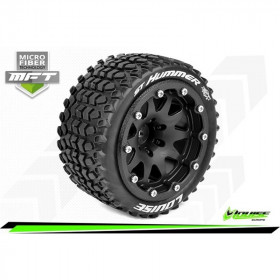 MFT - ST-HUMMER - 1-10 Monster Truck Tire Set - Mounted - Sport - Black 2.8 Bead-Lock Wheels - 1/2-Offset - Hex 12mm MFT - ST-HUMMER - 1-10 Monster Truck Tire Set - Mounted - Sport - Black 2.8 Bead-Lock Wheels - 1/2-Offset - Hex 12mm