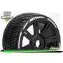 MFT - GT-SHIV - 1-8 Buggy Tire Set - Mounted - Soft - Black Spoke Wheels - Hex 17mm