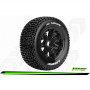 SC-VIPER - 1-5 Short Course Truck Tire Set - Mounted - Sport - Black Bead-Lock Wheels - Hex 24mm - Rear
