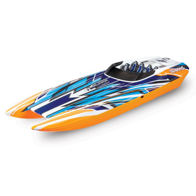 TRAXXAS M41 Widebody: Brushless 40 Race Boat - Laranja