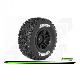 SC-UPHILL - 1-10 Short Course Tire Set - Mounted - Soft - Black Wheels - Hex 12mm SC-UPHILL - 1-10 Short Course Tire Set - Mounted - Soft - Black Wheels - Hex 12mm