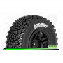 SC-HUMMER - 1-10 Short Course Tire Set - Mounted - Soft - Black Wheels - Hex 12mm - SLASH 2WD Rear - SLASH 4X4 F/R