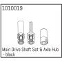 Main Drive Shaft Set & Axle Hub - black