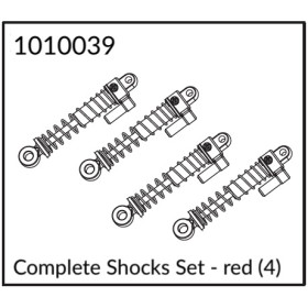 Complete Shocks Set - red (4) Complete Shocks Set - red (4)