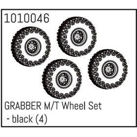 GRABBER M/T Wheel Set - black (4) GRABBER M/T Wheel Set - black (4)