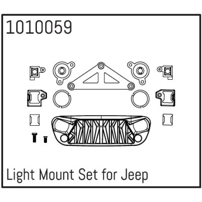 Light Mount Set for Wrangler