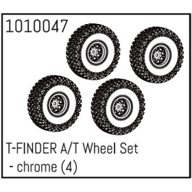 T-FINDER A/T Wheel Set - chrome (4) T-FINDER A/T Wheel Set - chrome (4)