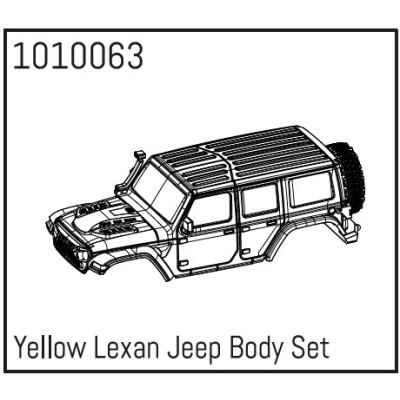 Yellow Lexan Wrangler Body Set