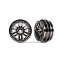 Wheels, 1.0" (black chrome) (2)