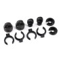 Shock cap (2)/ spring perch (2)/ rod end (2)/ spring preload spacer (4)
