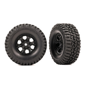 Tires & wheels, assembled (black 1.0" wheels, BFGoodrich® Mud-Terrain™ T/A® KM3 2.2x1.0" tires) (2) Tires & wheels, assembled (black 1.0" wheels, BFGoodrich® Mud-Terrain™ T/A® KM3 2.2x1.0" tires) (2)