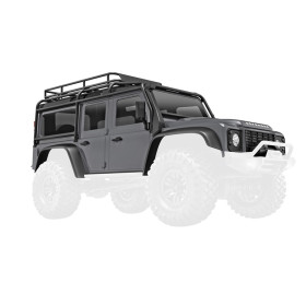 Body, Land Rover® Defender®, complete, silver Body, Land Rover® Defender®, complete, silver