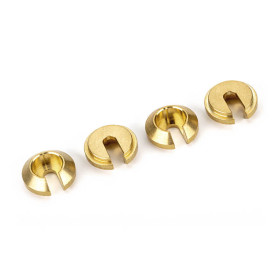 Lower retainer, shock, brass (1 gram each) (4) Lower retainer, shock, brass (1 gram each) (4)