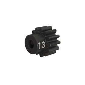 Gear, 13-T pinion (32-p), heavy duty (machined, hardened steel) (fits 3mm shaft) Gear, 13-T pinion (32-p), heavy duty (machined, hardened steel) (fits 3mm shaft)