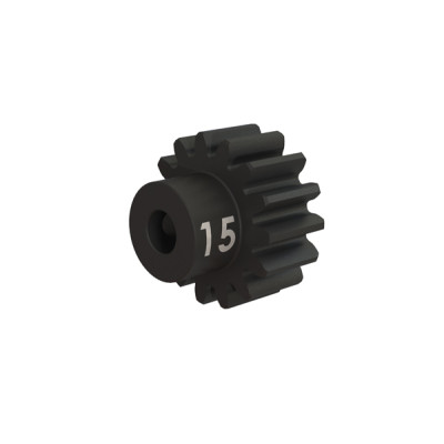 Gear, 15-T pinion (32-p), heavy duty (machined, hardened steel) (fits 3mm shaft)