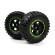 Smyter Desert Wheels/Tires Assembled (Black/Green)