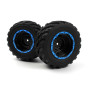 Smyter MT Wheels/Tires Assembled (Black/Blue)