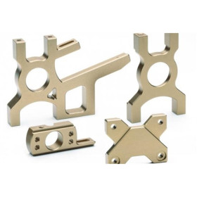 Machined Aluminum Motor & Diff Mount Set Machined Aluminum Motor & Diff Mount Set