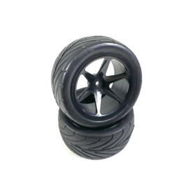 Buggy Wheel Set 6-Spoke/Street 1:10 Rear Black Buggy Wheel Set 6-Spoke/Street 1:10 Rear Black
