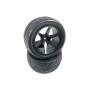 Buggy Wheel Set 6-Spoke/Street 1:10 Rear Black