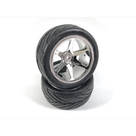 Buggy Wheel Set 6-Spoke/Street 1:10 Rear Chrome Buggy Wheel Set 6-Spoke/Street 1:10 Rear Chrome