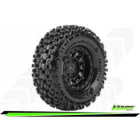 CR-UPHILL - 1:18/1:24 Crawler Tire Set Mounted Super Soft Black 1.0 Wheels Hex 7mm (2) CR-UPHILL - 1:18/1:24 Crawler Tire Set Mounted Super Soft Black 1.0 Wheels Hex 7mm (2)