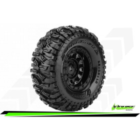 CR-MALLET - 1:18/1:24 Crawler Tire Set Mounted Super Soft Black 1.0 Wheels Hex 7mm (2) CR-MALLET - 1:18/1:24 Crawler Tire Set Mounted Super Soft Black 1.0 Wheels Hex 7mm (2)