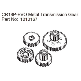 Metal Transmission Gears - EVO 1:18 Metal Transmission Gears - EVO 1:18