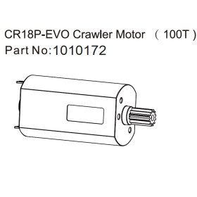130 Crawler Motor (100T) - EVO 1:18 130 Crawler Motor (100T) - EVO 1:18