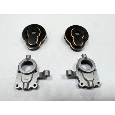 Optional Alu. Front Portal Hub Set - PRO/EVO 1:18