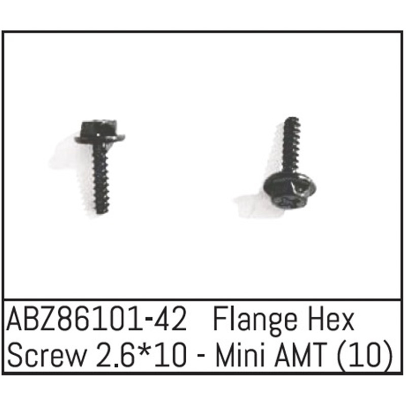 Flange Hex Screw 2.6x10 - Mini AMT (10) Flange Hex Screw 2.6x10 - Mini AMT (10)