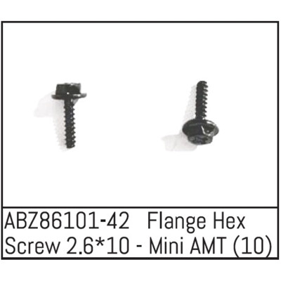 Flange Hex Screw 2.6x10 - Mini AMT (10)