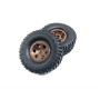 Absima 1.1" Aluminum Beadlock Wheels 1:18 Crawler - Bronze (2)
