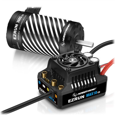 Ezrun MAX10 G2 140A Combo with 3665SD-4000kV 5mm shaft