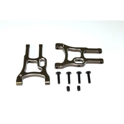 Aluminum lower suspension arm front (2) RTR/BL