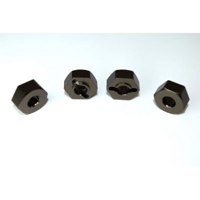 Aluminum wheel hex hub (4) RTR/BL