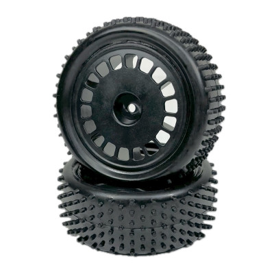 1:10 Buggy Wheel Set "Mini Pin" front black (2)