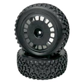1:10 Buggy Wheel Set "Mini Block" front black (2) 1:10 Buggy Wheel Set "Mini Block" front black (2)