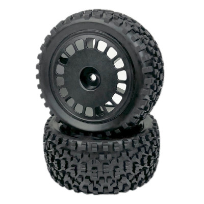 1:10 Buggy Wheel Set "Mini Block" rear black (2)