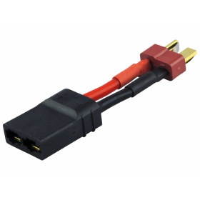Adapter with cable T-plug (M) suitable for Traxxas (F) 50mm Adapter with cable T-plug (M) suitable for Traxxas (F) 50mm