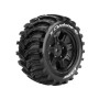 MFT - X-CYCLONE - X-Maxx Serie Tire Set Mounted Sport Black Wheels Hex 24mm