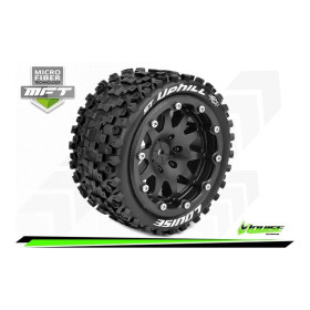 MFT - ST-UPHILL - 1-10 Monster Truck Tire Set - Mounted - Sport - Black 2.8 Bead-Lock Wheels - 1/2-Offset - Hex 14mm MFT - ST-UPHILL - 1-10 Monster Truck Tire Set - Mounted - Sport - Black 2.8 Bead-Lock Wheels - 1/2-Offset - Hex 14mm
