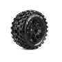 MFT X-MCROSS Tire Set for X-Maxx Mounted Sport Black wheels Hex 24mm