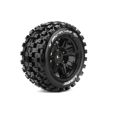 MFT X-MCROSS ARRMA Kraton 8S Mounted Sport Black wheels Hex 24mm