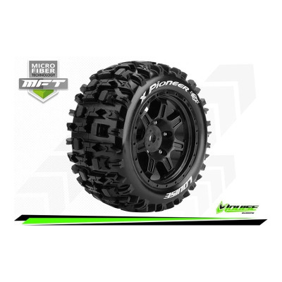 MFT - X-PIONEER - KRATON 8S Serie Tire Set - Mounted - Sport - Black Wheels - Hex 24mm