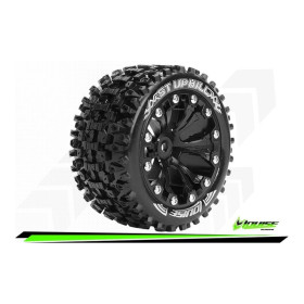 ST-UPHILL - 1-10 Stadium Truck Tire Set - Mounted - Sport - Black 2.8 Wheels - Hex 14mm ST-UPHILL - 1-10 Stadium Truck Tire Set - Mounted - Sport - Black 2.8 Wheels - Hex 14mm